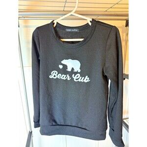 Sweet Claire Girls 6T Bear Cub Black Sweatshirt Long Sleeve Made in USA